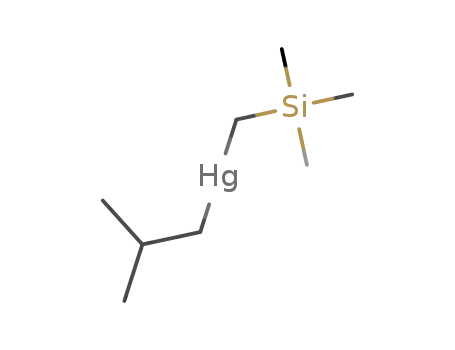 Molecular Structure of 78226-04-7 (Mercury, (2-methylpropyl)[(trimethylsilyl)methyl]-)