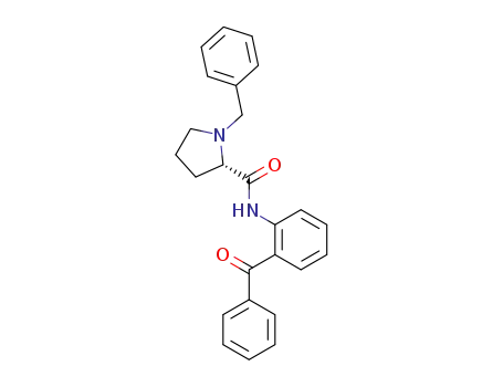 Molecular Structure of 96293-17-3 ((S)-2-[N'-(N-BENZYLPROLYL)AMINO]BENZOPHENONE)