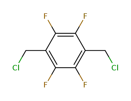 Molecular Structure of 131803-37-7 (1,4-Bis(chloromethyl)tetrafluorobenzene)