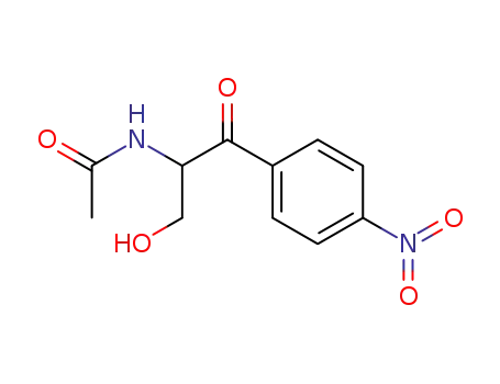 Molecular Structure of 3123-13-5 (N-[1-(hydroxymethyl)-2-(4-nitrophenyl)-2-oxoethyl]acetamide)