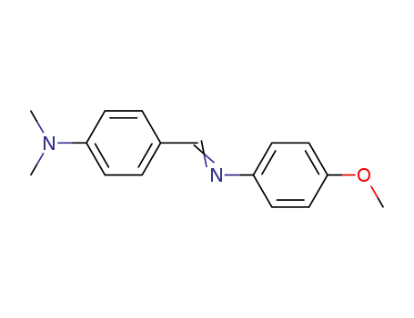 Molecular Structure of 1749-04-8 (P-DIMETHYLAMINOBENZYLIDENE P-ANISIDINE)