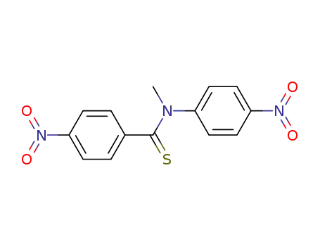 Molecular Structure of 65052-77-9 (Benzenecarbothioamide, N-methyl-4-nitro-N-(4-nitrophenyl)-)