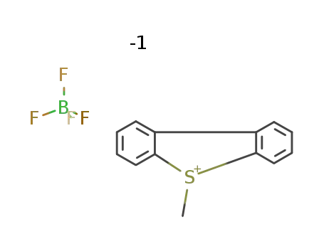 Molecular Structure of 29829-22-9 (S-methyldibenzothiophenium tetrafluoroborate)