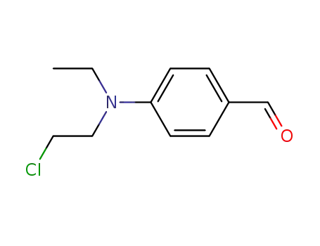 Molecular Structure of 2643-07-4 (4-[(2-Chloroethyl)ethylamino]-benzaldehyde)