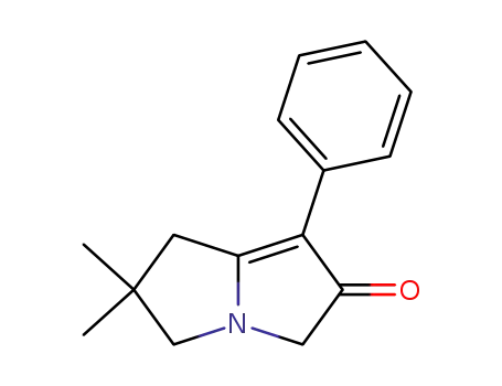 Molecular Structure of 197963-31-8 (2,2-dimethyl-7-phenyl-2,3,5,6-tetrahydro-1H-pyrrolizin-6-one)