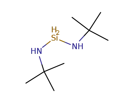 Molecular Structure of 186598-40-3 (DI(T-BUTYLAMINO)SILANE)
