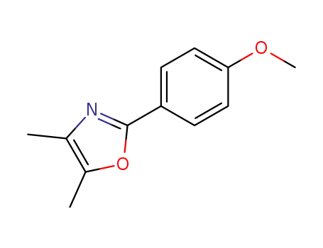 Molecular Structure of 124811-80-9 (2-(4-methoxy-phenyl)-4,5-dimethyl-oxazole)