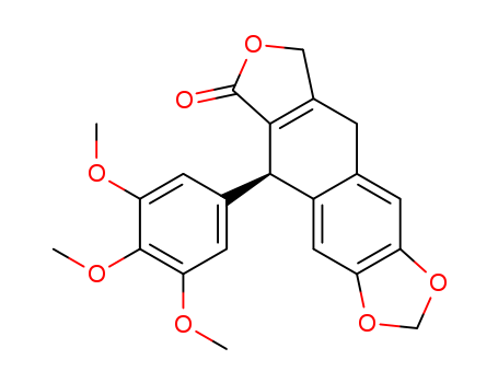 Furo(3,4:6,7)naphtho(2,3-d)-1,3-dioxol-6(8H)-one, 5,9-dihydro-5-(3,4,5-trimethoxyphenyl)-, (R)-