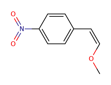 Molecular Structure of 66821-15-6 (Benzene, 1-[(1Z)-2-methoxyethenyl]-4-nitro-)