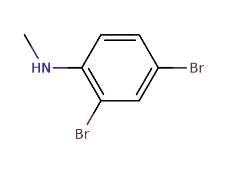 Molecular Structure of 73557-58-1 (2,4-DIBROMO-N-METHYLANILINE, 97%)