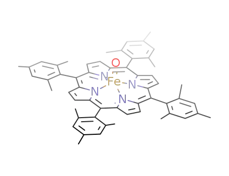 Molecular Structure of 93085-16-6 ((TMP)Fe(IV)=O)
