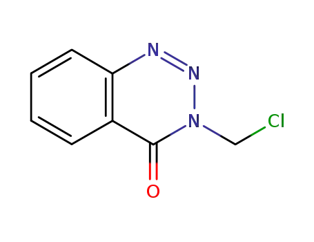 Molecular Structure of 24310-41-6 (3-benzotriazin-4(3h)-one,3-(chloromethyl)-2)