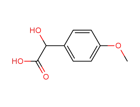 Molecular Structure of 20714-90-3 (4-METHOXYMANDELIC ACID))