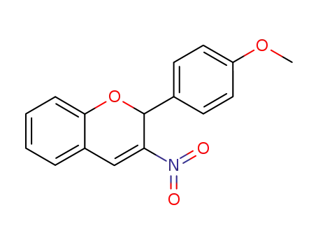 Molecular Structure of 57544-02-2 (2-(4-METHOXYPHENYL)-3-NITRO-2H-CHROMENE)