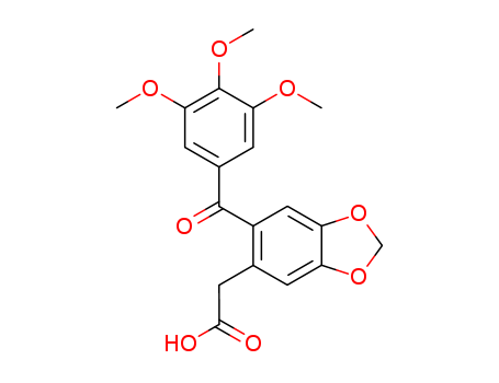 1,3-Benzodioxole-5-acetic acid, 6-(3,4,5-trimethoxybenzoyl)-