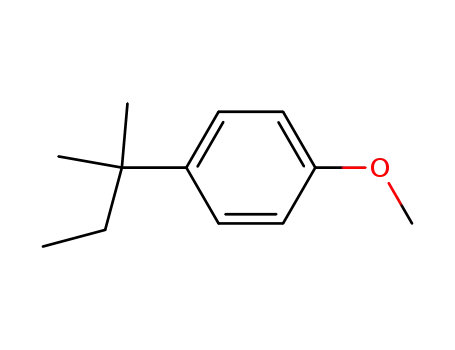 Molecular Structure of 2050-03-5 (P-TERT-PENTYLANISOLE)