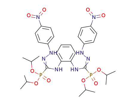 N,N'-bis<(diisopropoxyphosphinyl)formyl>-o-phenylenediamine bis(p-nitrophenylhydrazone)