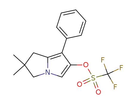 Molecular Structure of 226900-28-3 (2,2-dimethyl-7-phenyl-2,3-dihydro-1H-pyrrolizin-6-yl trifluoromethanesulfonate)