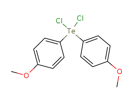 Molecular Structure of 4456-36-4 (di(p-methoxyphenyl)tellurium dichloride)