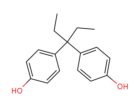 Molecular Structure of 3600-64-4 (Phenol, 4,4'-(1-ethylpropylidene)bis-)