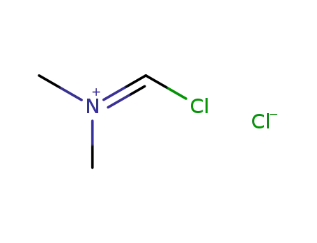 Molecular Structure of 3724-43-4 ((Chloromethylene)dimethyliminium chloride)