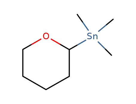 Molecular Structure of 110615-36-6 (Stannane, trimethyl(tetrahydro-2H-pyran-2-yl)-)