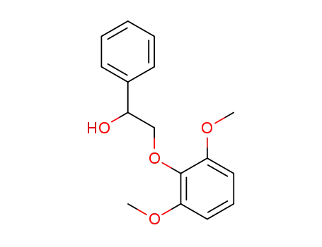Molecular Structure of 145804-82-6 (2-(2,6-dimethoxyphenoxy)-1-phenylethan-1-ol)