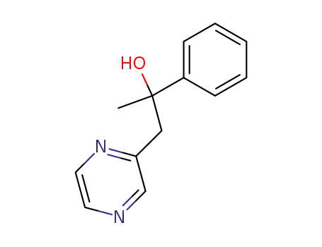 Molecular Structure of 108246-76-0 (Pyrazineethanol, a-methyl-a-phenyl-)