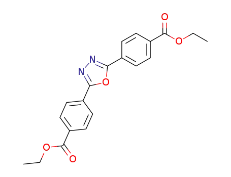 Molecular Structure of 109865-79-4 (diethyl-4,4-(1,3,4-oxadiazole-2,5-diyl)dibenzoate)