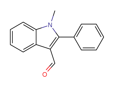 Molecular Structure of 1757-72-8 (1-Methyl-2-phenylindole-3-carboxaldehyde)