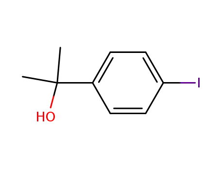 Molecular Structure of 60514-82-1 (2-(4-iodophenyl)propan-2-ol)