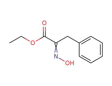 Molecular Structure of 6943-96-0 (ethyl (2E)-2-(hydroxyimino)-3-phenylpropanoate)