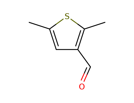 Molecular Structure of 26421-44-3 (2,5-DIMETHYL-THIOPHENE-3-CARBALDEHYDE)