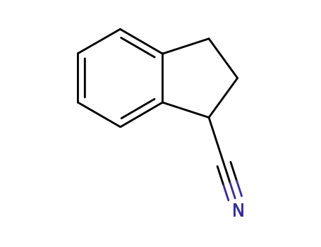 Molecular Structure of 26452-97-1 (indan-1-carbonitrile)