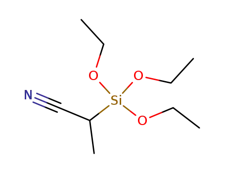 Molecular Structure of 17932-62-6 (2-(triethoxysilyl)propiononitrile)