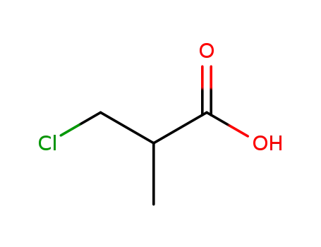 Molecular Structure of 16674-04-7 (3-chloro-2-methylpropionic acid)