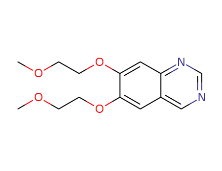 Molecular Structure of 1208902-93-5 (6,7-di(2'-methoxyethoxy)quinazoline)