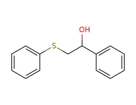 Molecular Structure of 16162-51-9 (Benzenemethanol, a-[(phenylthio)methyl]-)