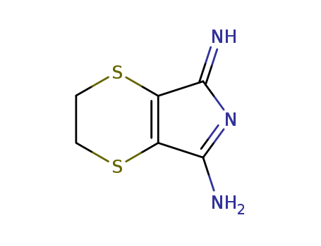 5H-1,4-Dithiino[2,3-c]pyrrol-7-amine,2,3-dihydro-5-imino-