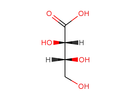 Molecular Structure of 13752-84-6 (2,3,4-trihydroxybutanoic acid)