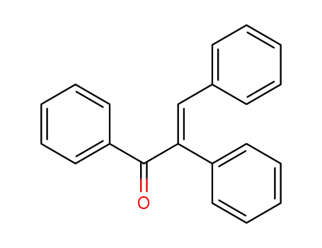 Molecular Structure of 7474-65-9 ((2E)-1,2,3-triphenylprop-2-en-1-one)