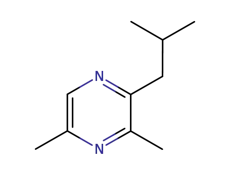 Molecular Structure of 70303-42-3 (3,5-DIMETHYL-2-ISOBUTYLPYRAZINE)