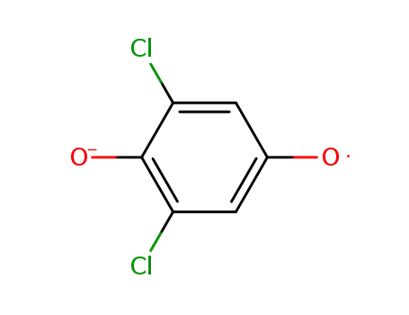 Molecular Structure of 34537-54-7 (2,6-dichloro-p-benzoquinone anion radical)