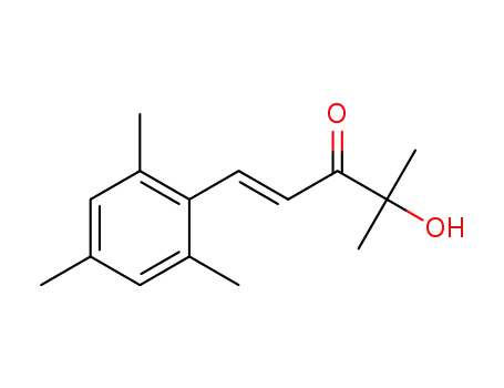 Molecular Structure of 1346681-71-7 ((1E)-4-hydroxy-1-mesityl-4-methylpent-1-en-3-one)