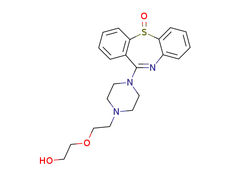 Molecular Structure of 329216-63-9 (ETHANOL, 2-[2-[4-(5-OXIDODIBENZO[B,F][1,4]THIAZEPIN-11-YL)-1-PIPERAZINYL]ETHOXY]-)