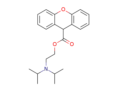 Molecular Structure of 13347-41-6 (2-[(diisopropyl)amino]ethyl 9H-xanthene-9-carboxylate)
