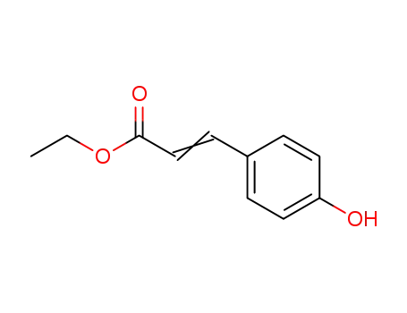 Molecular Structure of 7361-92-4 (2-Propenoic acid, 3-(4-hydroxyphenyl)-, ethyl ester, (Z)-)