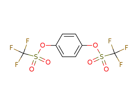 Molecular Structure of 17763-88-1 (1,4-phenylene bis(trifluoromethanesulfonate))