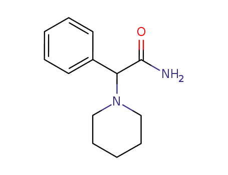 Molecular Structure of 7253-67-0 (2-phenyl-2-piperidinoacetamide)