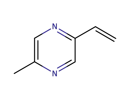 Molecular Structure of 13925-08-1 (2-Methyl-5-vinylpyrazine, 99%)